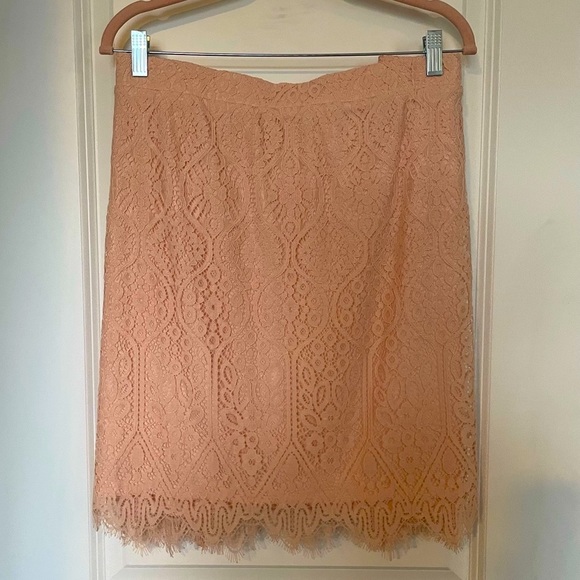 Isaac Mizrahi Live peach pink skort with lace overlay - 2X - Picture 1 of 4